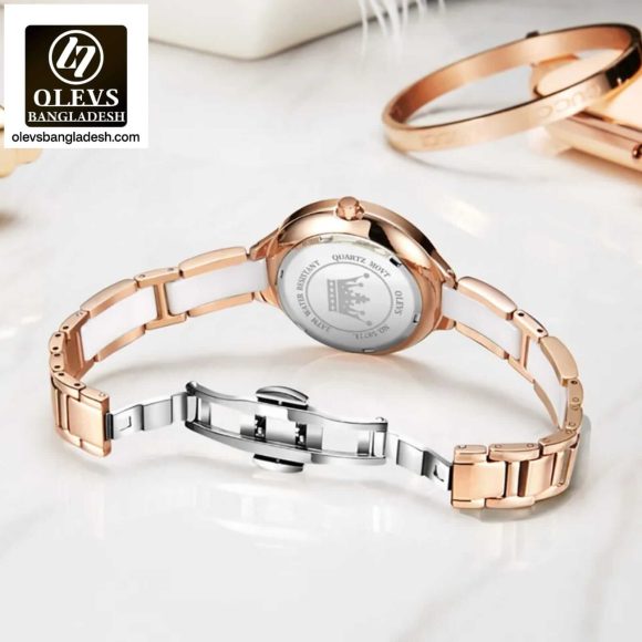 Original Olevs Luxury 5872 Model Ceramics Ladies Watch - Image 2