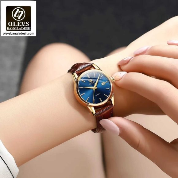 Original Olevs Luxury 6898 Model Leather Belt Ladies Watch - Image 2