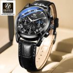 Original Olevs Luxury 2871 Model Chronograph Active Watch