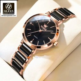 Original Olevs Luxury 5877 Model Ceramics Ladies Watch