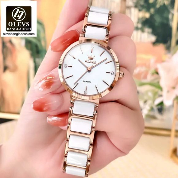 Original Olevs Luxury 5877 Model Ceramics Ladies Watch - Image 2