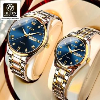 Original Olevs 5563 Model Couple Watch