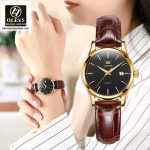 Original Olevs Luxury 6898 Model Leather Belt Ladies Watch