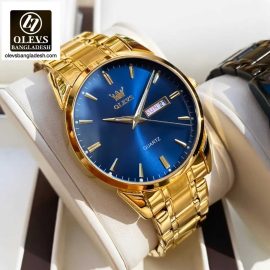 Original Olevs Luxury 6898 Model Chain Watch For Men