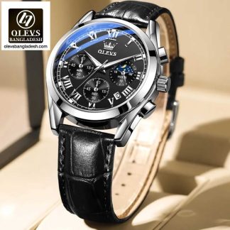 Original Olevs Luxury 2871 Model Chronograph Active Watch