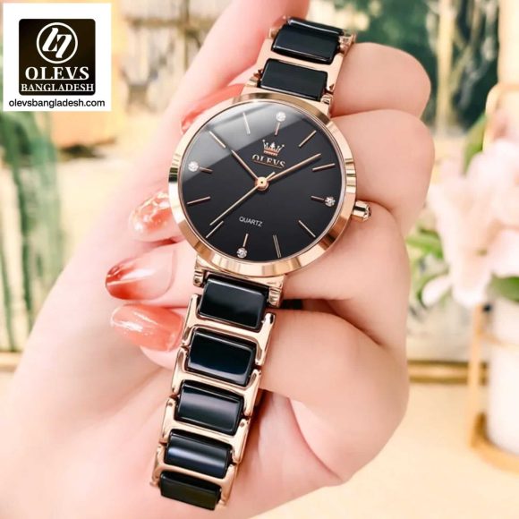 Original Olevs Luxury 5877 Model Ceramics Ladies Watch - Image 2