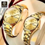 Original Olevs 5563 Model Couple Watch