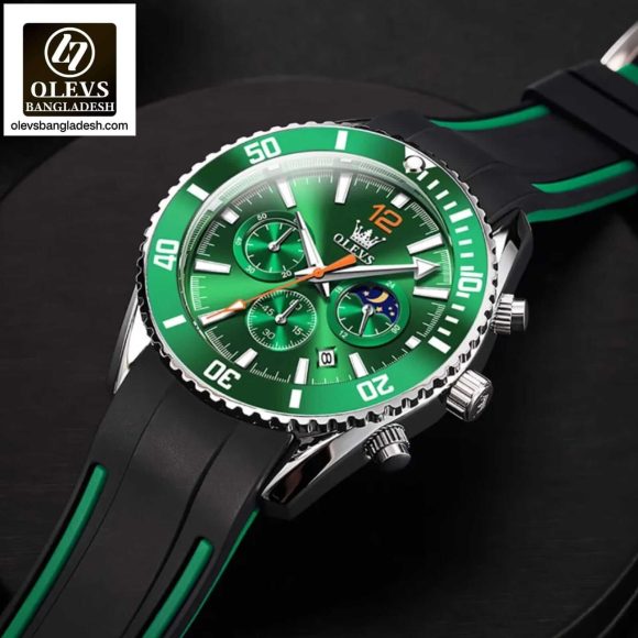 Original Olevs Luxury 9916 Model Chronograph Active Watch