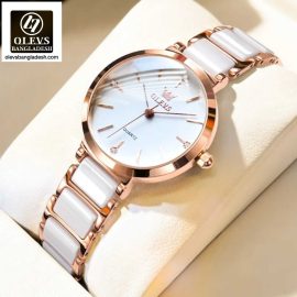 Original Olevs Luxury 5877 Model Ceramics Ladies Watch