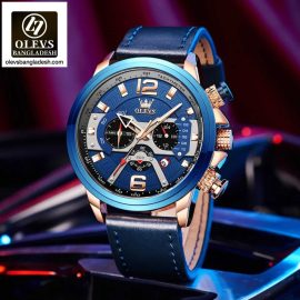 Original Olevs Luxury 9915 Model (Big Dial)  Chronograph Active Watch