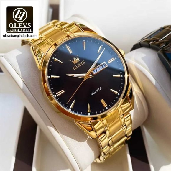 Original Olevs Luxury 6898 Model Chain Watch For Men