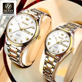 Original Olevs 5563 Model Couple Watch