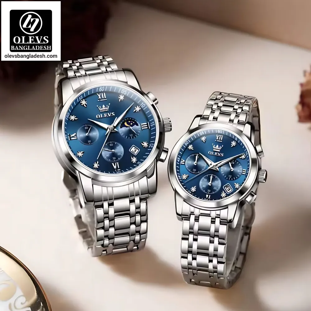 Olevs 2858 couple Chronograph