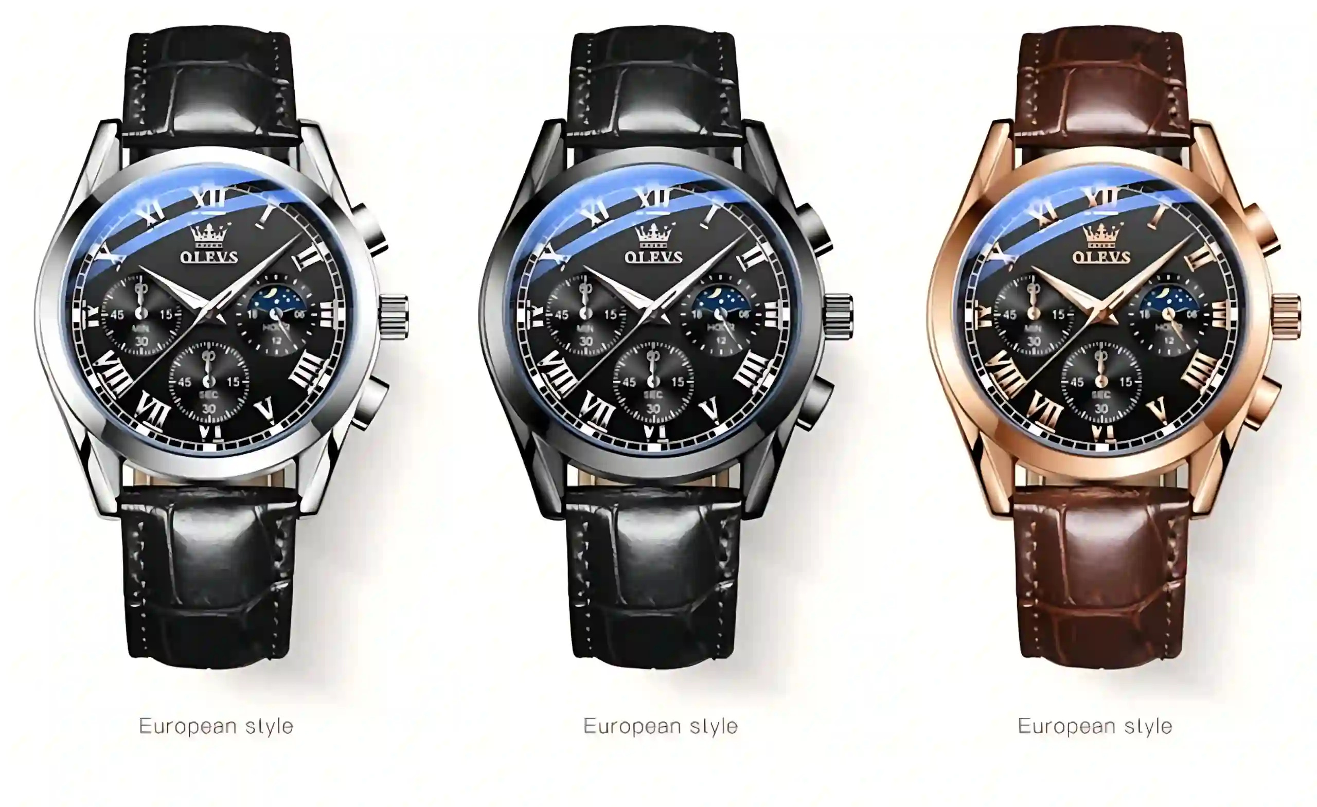 Olevs 2871 Belt Chronograph - Image 5