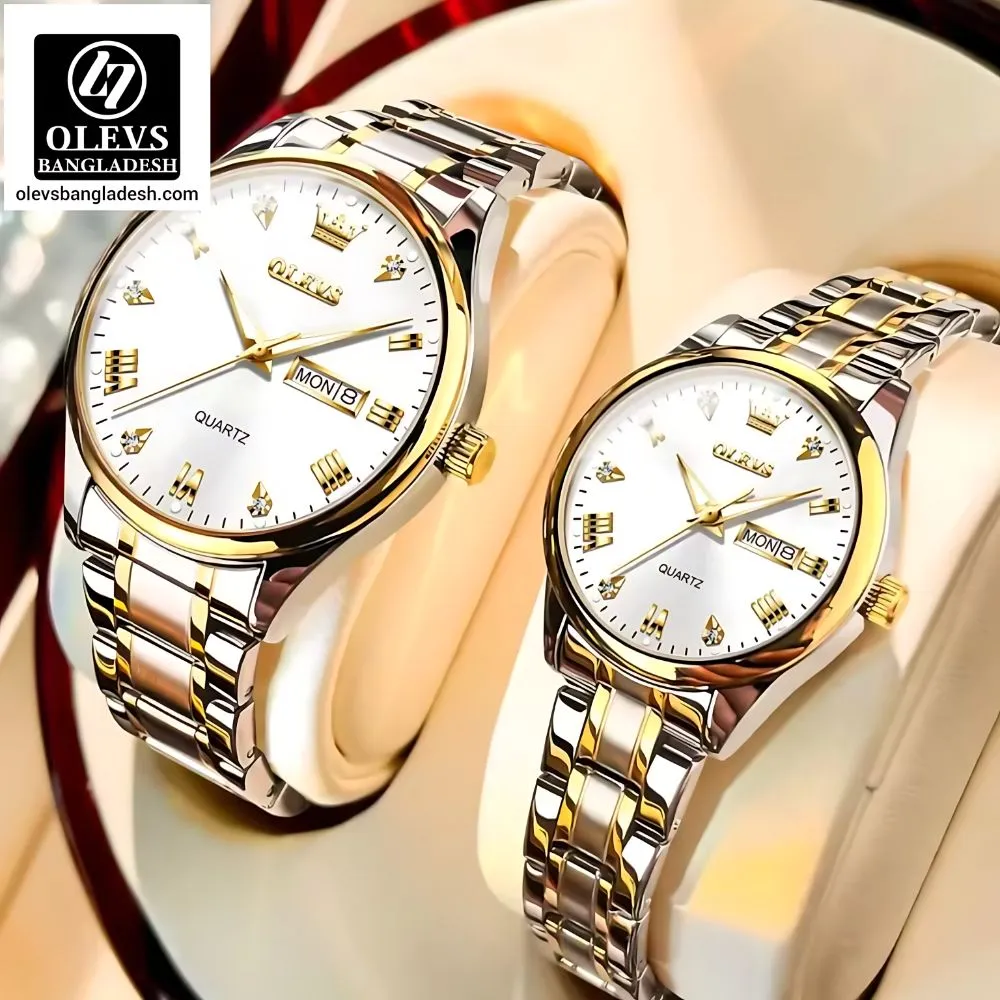 Olevs 5563 Couple watch - Image 2