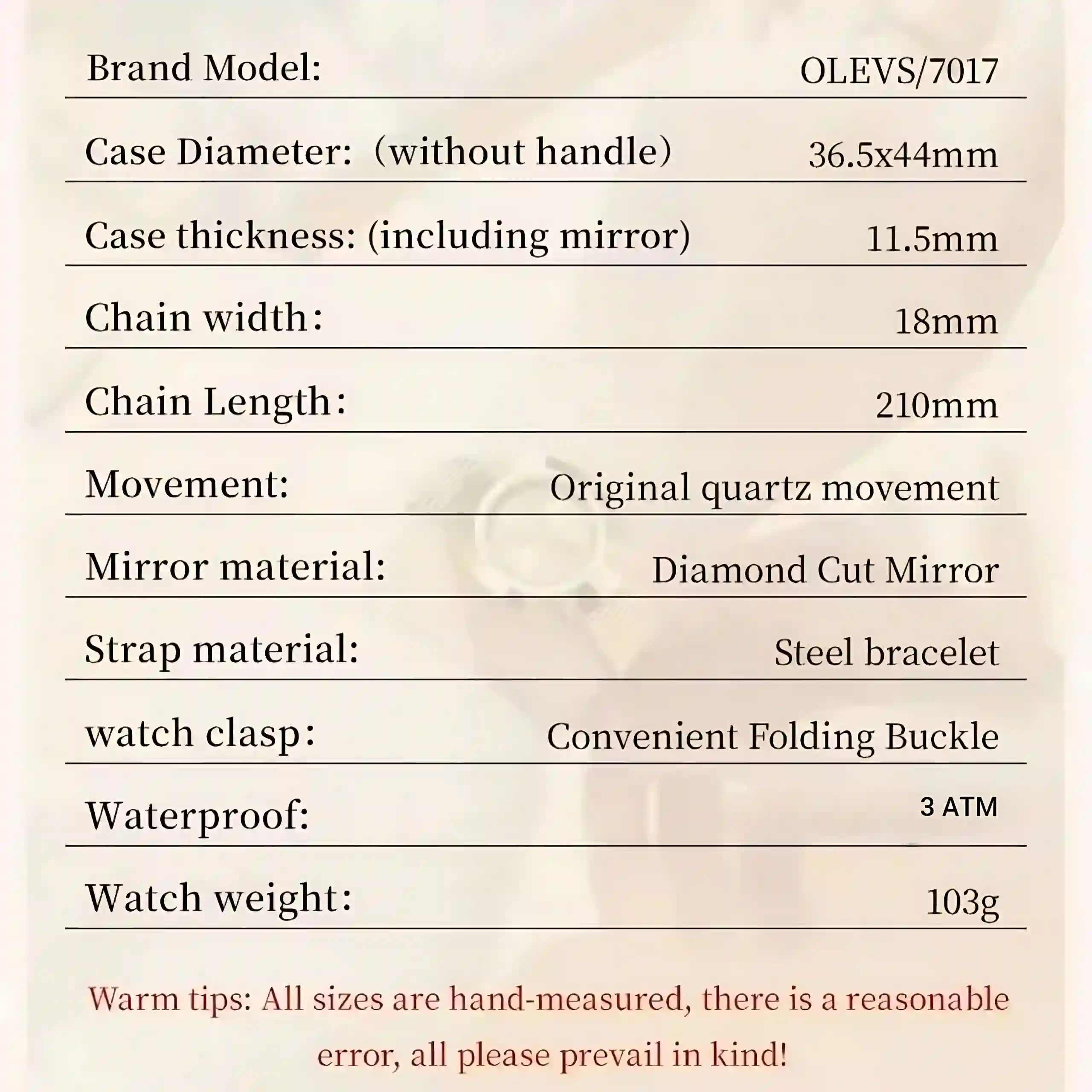 Olevs 7017 Women Watch