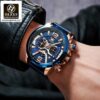 Original Olevs Luxury 9915 Model (Big Dial)  Chronograph Active Watch - Image 2