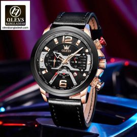 Original Olevs Luxury 9915 Model (Big Dial) Chronograph Active Watch