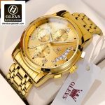 Original Olevs Luxury 2879 Model Chronograph Active Watch