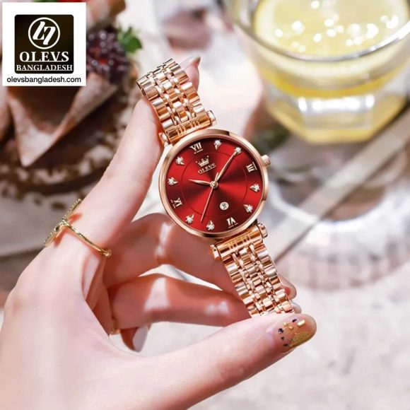 Original Olevs Luxury 5866 Model Ladies Watch