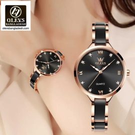Original Olevs Luxury 5872 Model Ceramics Ladies Watch