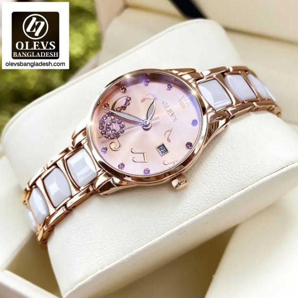 Original Olevs Luxury 3605 Model Ceramics Ladies Watch - Image 2