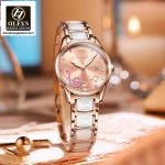 Original Olevs Luxury 3605 Model Ceramics Ladies Watch