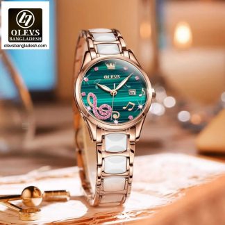 Original Olevs Luxury 3605 Model Ceramics Ladies Watch