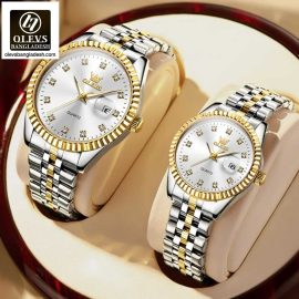 Original Olevs 5526 Model Luxury Couple Watch