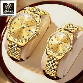 Original Olevs 5526 Model Luxury Couple Watch