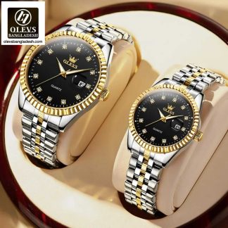 Original Olevs 5526 Model Luxury Couple Watch