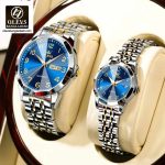 Original Olevs 9970 Model Luxury Couple Watch