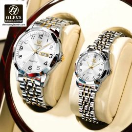 Original Olevs 9970 Model Luxury Couple Watch