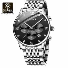 Original Olevs Luxury 2868 Model Chronograph Active Watch