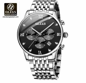 Original Olevs Luxury 2868 Model Chronograph Active Watch
