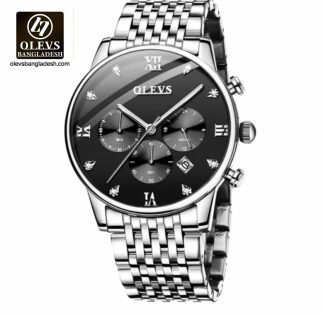 Original Olevs Luxury 2868 Model Chronograph Active Watch