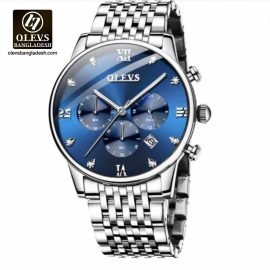 Original Olevs Luxury 2868 Model Chronograph Active Watch