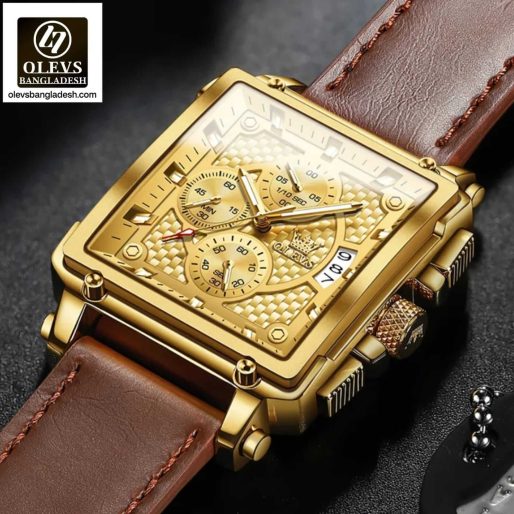 Original Olevs Luxury 9925 Model Chronograph Active Watch