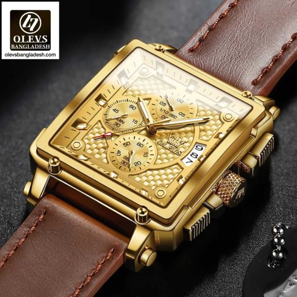 Original Olevs Luxury 9925 Model Chronograph Active Watch