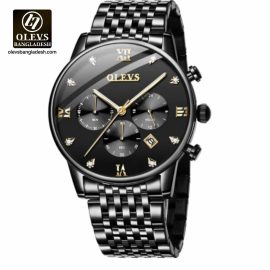 Original Olevs Luxury 2868 Model Chronograph Active Watch