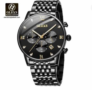 Original Olevs Luxury 2868 Model Chronograph Active Watch
