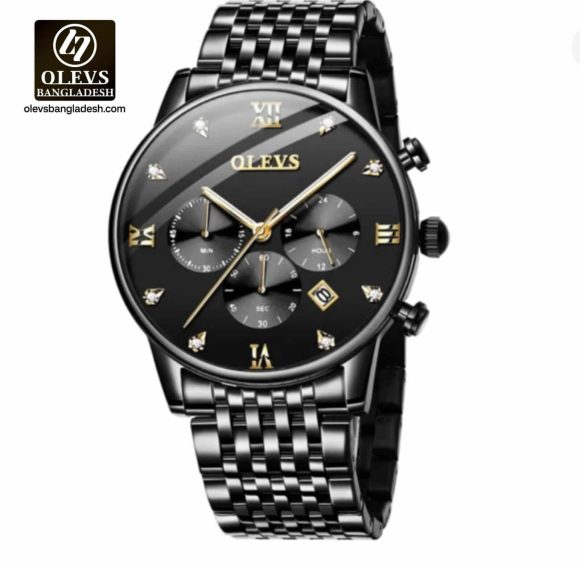 Original Olevs Luxury 2868 Model Chronograph Active Watch