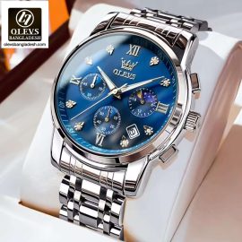 Original Olevs Luxury 2858 Model Chronograph Active Watch