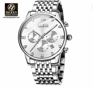 Original Olevs Luxury 2868 Model Chronograph Active Watch
