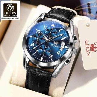 Original Olevs Luxury 2878 Model Chronograph Active Watch