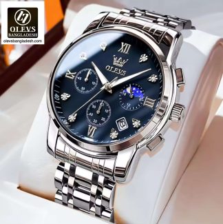 Original Olevs Luxury 2858 Model Chronograph Active Watch