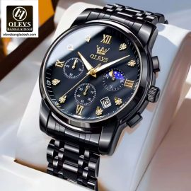 Original Olevs Luxury 2858 Model Chronograph Active Watch