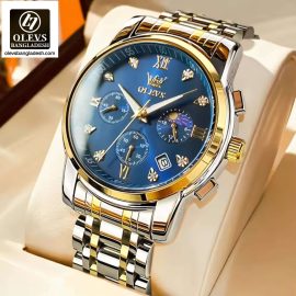 Original Olevs Luxury 2858 Model Chronograph Active Watch