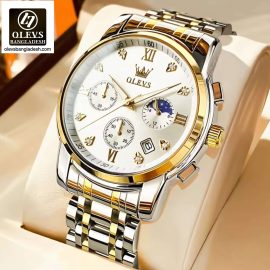 Original Olevs Luxury 2858 Model Chronograph Active Watch