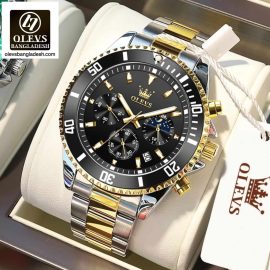 Original Olevs Luxury 2870 Model Chronograph Active Watch